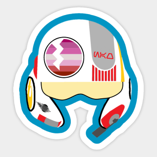 Lesbian Pride Helmet Sticker